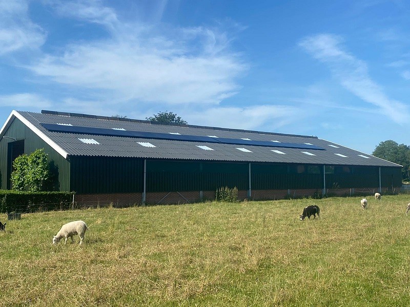 Zonnepanelen op stal in Doornspijk